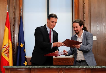 Pedro Sánchez y Pablo Iglesias.