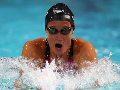 Mireia Belmonte durante la Copa del Mundo en Eindhoven, en 2018.