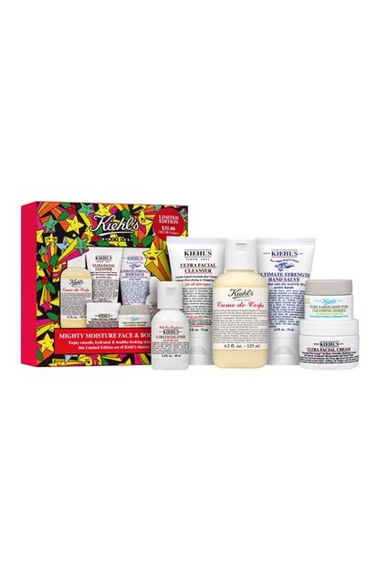 En Nordstrom también hay ofertas de CyberMonday que encajan con los envíos a España, y esta merece muchísimo la pena. Este set diseñado por Jeremyville de Kiehls cuesta 35 euros (su valor por separado supera los 60 euros). Incluye crema corporal de 125ml, limpiador facial, tónico, crema de manos, crema facial y la mascarilla antiporos.