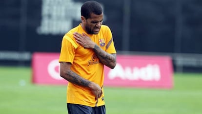 Alves se duele esta mañana