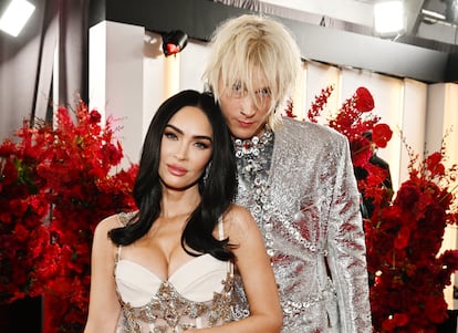 Megan Fox y Machine Gun Kelly en la 65ª edición de los premios Grammy, el 5 de febrero de 2023 en Los Ángeles (California).