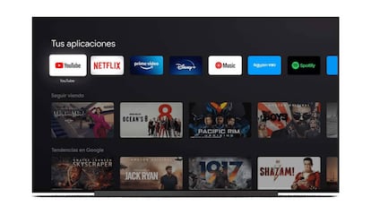 Smart TV con Google TV