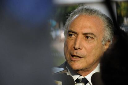 Michel Temer, en Brasilia. 