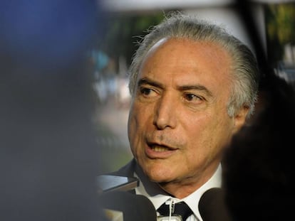 Michel Temer, en Brasilia. 