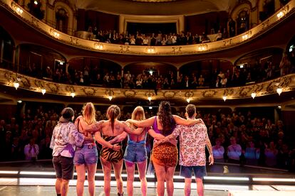 Performance durante la entrega del premio Ibsen a Lola Arias, en Oslo.