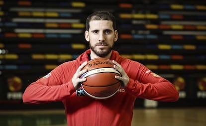 Quino Colom, tras el entrenamiento de la selección en Guadalajara