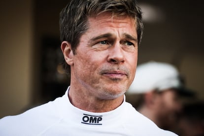 Brad Pitt, el 5 de diciembre de 2024, durante la grabación de su próxima película 'F1'.