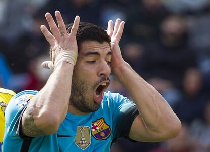 Suárez lamenta una ocasió perduda a Las Palmas.