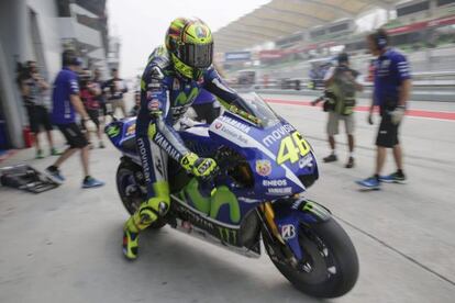 Valentino Rossi, en Sepang.