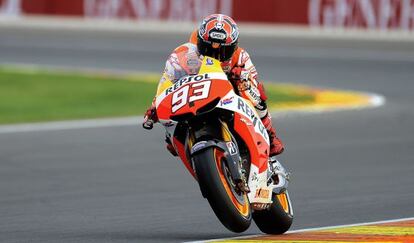 Marc Márquez, durante la sesión de clasificación
