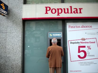 Una oficina de Banco Popular. 