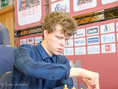 Vladislav Artémiev, durante el Abierto de Gibraltar de 2019, donde ganó el primer premio