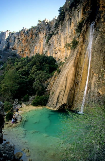 La cascada de Linarejos, en el parque natural Sierras de Cazorla, Segura y Las Villas.