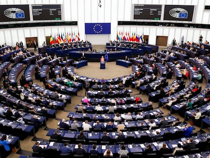 El pleno del Parlamento Europeo en Estrasburgo, este miércoles.