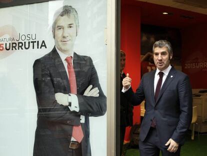Acto de apertura de la oficina electoral de Josu Urrutia, quien se presenta a la reelección como presidente del Athletic.