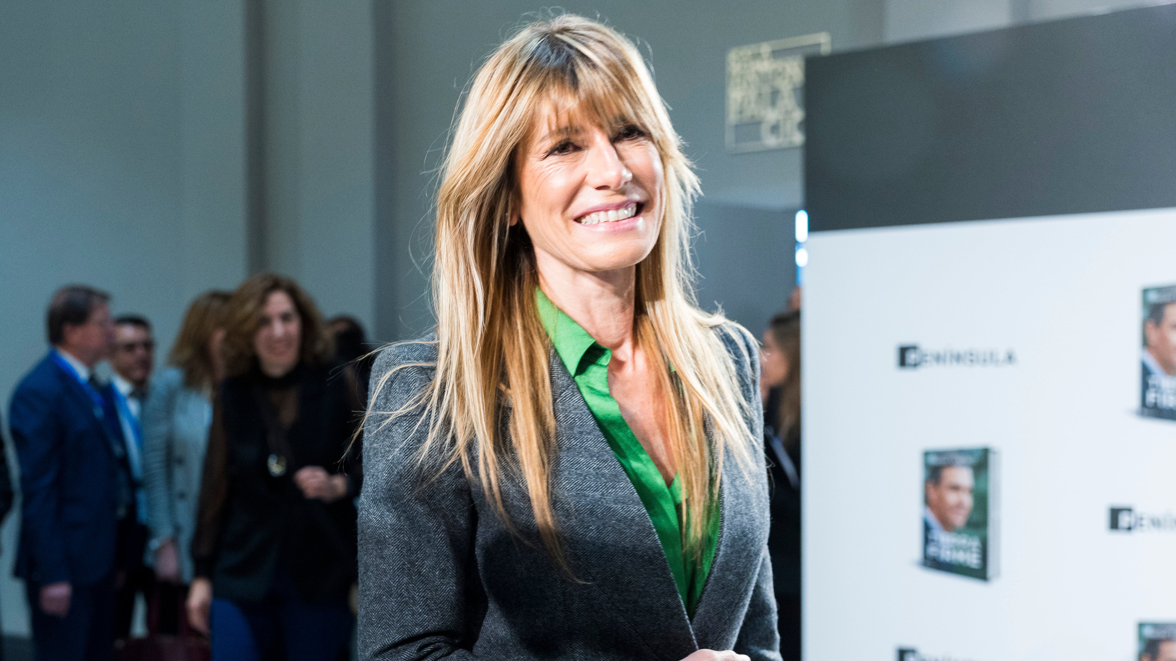 Begoña Gómez, en la presentación del libro de Pedro Sánchez 'Tierra Firme', en diciembre de 2023, en Madrid.