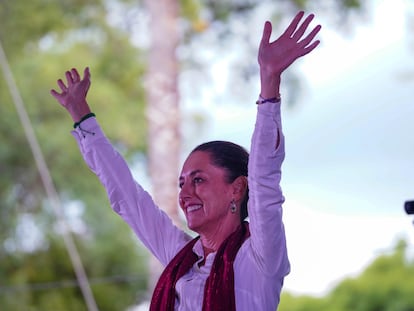 Claudia Sheinbaum en Morelia (Michoacán), el 16 de agosto.