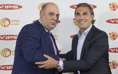Lucas Mondelo y Sergio Scariolo