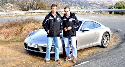 Carlos Sainz y Luis Moya en la sierra de Madrid