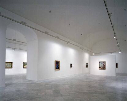 Vista de sala de la exposición 'Obras maestras de la Colección Phillips de Washington', en 1988.