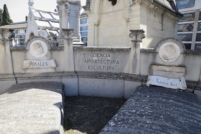 Algunos de los ilustres del Cementerio de San Justo.