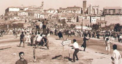El Toro de la Vega en una imagen de mediados de los años sesenta