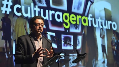 Sérgio Sá Leitão, ministro da Cultura, durante apresentação sobre lei Rouanet