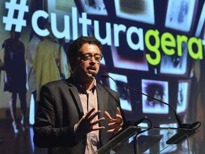 Sérgio Sá Leitão, ministro da Cultura, durante apresentação sobre lei Rouanet