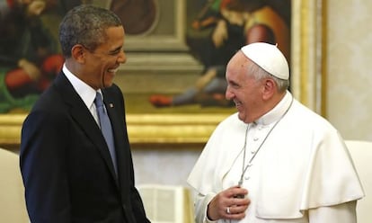 El Papa recibió a Obama en marzo en el Vaticano.