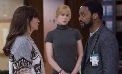 Julia Roberts, Nicole Kidman y Chiwetel Ejiofor, en la pelcula.