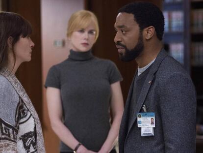 Julia Roberts, Nicole Kidman y Chiwetel Ejiofor, en la película.