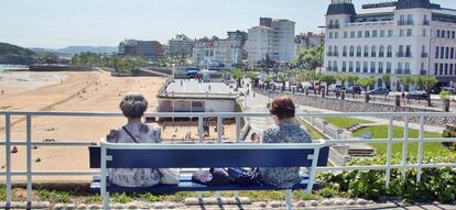 Playa de El Sardinero en Santander (Cantabria).