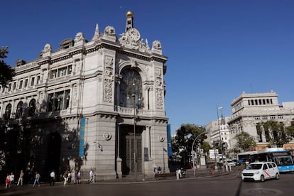 Fachada del Banco de España, en Madrid. EFE/Chema Moya/Archivo