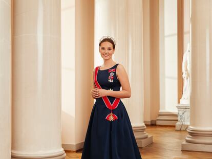 Fotografía proporcionada por la casa real noruega de la princesa Ingrid Alexandra con motivo de su 18º cumpleaños en la Corte Real el 16 de junio de 2022 en Oslo.