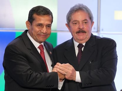 Humala y Lula da Silva, este miércoles en Lima.