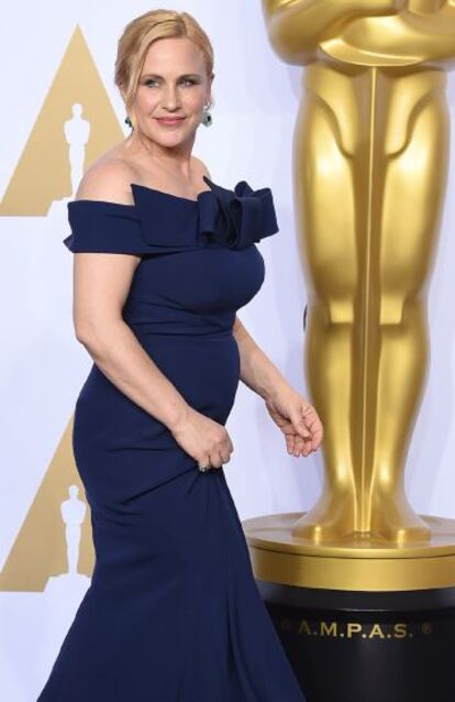 Patricia Arquette, en la entrega de los premios Oscar en 2016.