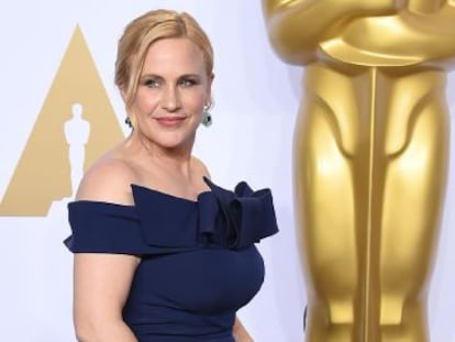 Patricia Arquette, en la entrega de los premios Oscar en 2016.