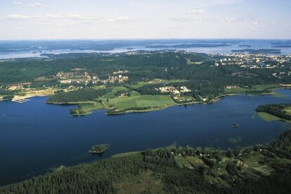 Lago Kallavesi (Finlandia).