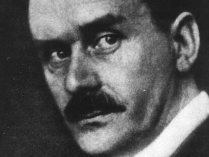 Thomas Mann (1875-1955), en una imagen del libro <i>El mundo moderno</i> (Edhasa), de Malcolm Bradbury.
