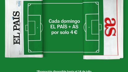 Las ediciones dominicales impresas de EL PAÍS y AS, juntas por cuatro euros durante la Eurocopa  