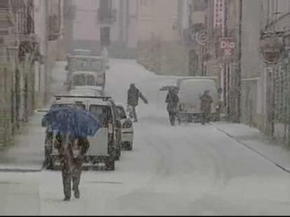Fuertes nevadas en toda España