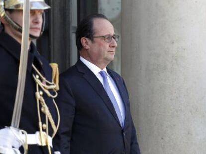 El president francès, François Hollande, aquest dilluns a París.