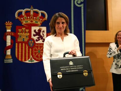 La vicepresidenta del Gobierno Teresa Ribera.