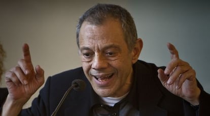 Lluís Pasqual, durante la conferencia de prensa del Lliure.
