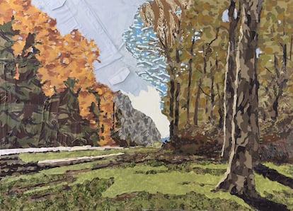 'Timeless Landscape 3' (2022) está inspirado en 'The Pave de Chailly', de Claude Monet.
