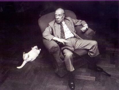 Jorge Luis Borges, en un retrato de 1980.