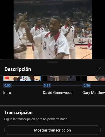 Transcripción YouTube App