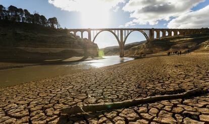 El embalse de Entrepeñas (Guadalajara), en 2017. 