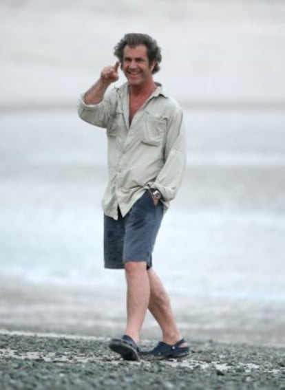 Mel Gibson durante unas vacaciones en Costa Rica en 2009.