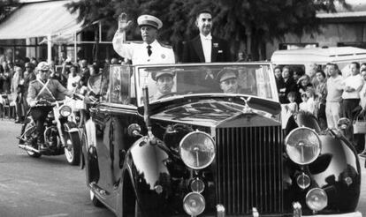 Franco, en una visita a San Sebastián en 1965, posterior al intento de atentar contra él en esa ciudad.